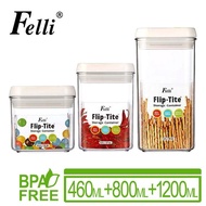 【Felli】Felli易百拉方形密封罐3件組（460ml＋800ml＋1200ml） _廠商直送