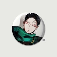 32/44/58mm BL Anime Roses and Champagne Manhwa Button Pin Boys Love Manga Caeser Lee Won Brooch Badg