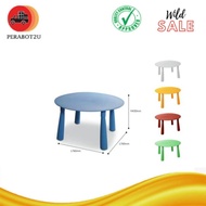 FT Meja Plastik Budak Bulat / Kid's Round Plastic Table / Meja Belajar Budak / Study Table For Child