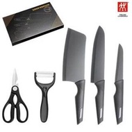 Zwilling Knife Set Kitchen Black Knife Five-Piece Set Household Fruit Knife Slicing Knife Kitchen Kn