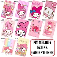 My Melody Ezlink Card Sticker