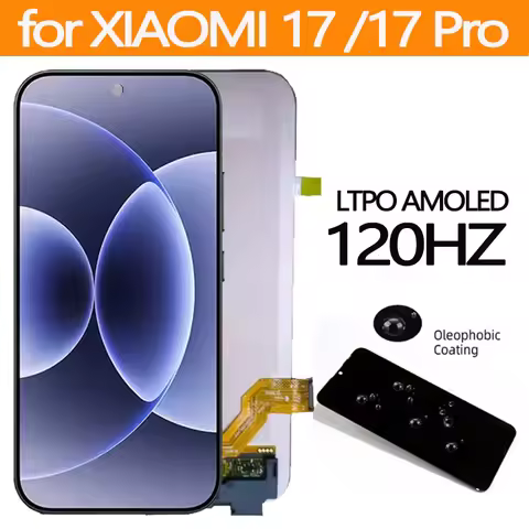 Original 120Hz 6.3'' LTPO AMOLED For Xiaomi 17 LCD Dispaly Touch Screen for Mi 17 Pro Max Replacemen