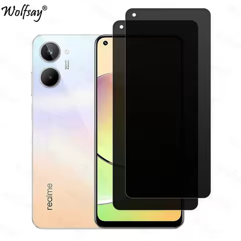 Anti-Spy Tempered Glass For Realme 10 4G Privacy Screen Protector Realme 10 4G Full Glue Glass For R