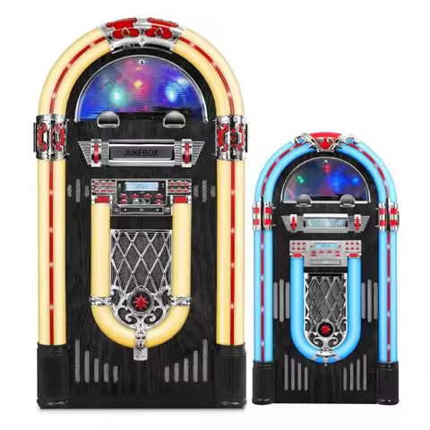 YYHC-musicbox jukebox vinyl record FM Radio CD Player phonograph jukebox machine lp player retro dig