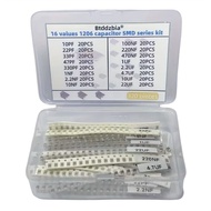 (Industrial SMD Capacitor Components)320pcs 1206 SMD Capacitor Kit - High Quality Assorted Capacitor