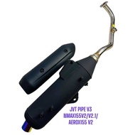 JVT PIPE V3 ADJUSTABLE SOUND NMAX155V2/V2.1/AEROX155V2/V2.1