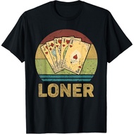 Loner Vintage Funny Euchre Card Game Gift Unisex T-Shirt