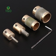 T&O 1'' 1/4'' 3/4" 1/8'' MCB01 MCB34 MCB18 MGB14 Brass Core Standard Grit Stained Glass Grinder Bit 