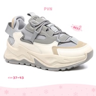 PVN Jungkook Sepatu Sneakers Wanita Sport Shoes Krem 129