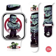 Cartoon Movie Series Printed Silicone Strap For Apple Watch Band 7/6/5/4/3/2/1 SE 8 Ultra 38/40/41mm