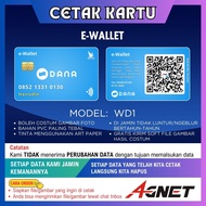 KARTU FISIK E WALLET DANA Bisa SCAN QR Costum Nama dan Foto Sendiri