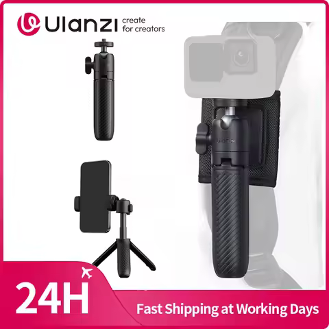 Ulanzi MT88 ClipMate Tripod Selfie Stick Desktop Tripod Hand-Held Tripod Stand for Smartphone Camera