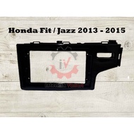 Frame tape head unit 2din HONDA Jazz Fit 2013 2015 UV BLACK GLOSSY