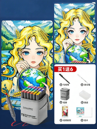Touch mark | ปากกาสีน้ำมันสำหรับวาดการ์ตูนและศิลปะ ซ้อนสีได้ดี