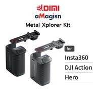 aMagisn Metal Xplorer Kit Grip Action Camera For Insta360 DJI Hero