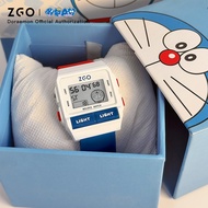 【Ready Stock】ZGO x Doraemon Kids Watch for Boys and Girls, Multi-functional Waterproof, Luminous Squ