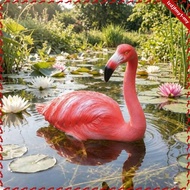 [leipupa] Buoyant Flamingo Decorative Buoyant Flamingo Statue Waterproof Pond Ornament for Landscape