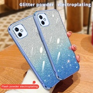 For Samsung Galaxy A07 Case Shockproof TPU Electroplated Glitter Phone Casing For Samsung A07 SM-A07