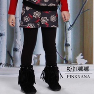 [Pink Nana Children's Clothing] Girls Autumn Winter Warm Trousers Big Kids Fake Two-Piece Thick Brus