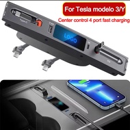For Tesla USB Hub for Model 3 /Y  Fast Charger for Tesla Tesla Accessories Highland 4-Ports 2 retrac