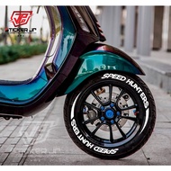 Tire Bomb Tire Sticker/3D Tire Sticker Why So Seriouse 3D Rim Sticker