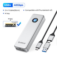 ORICO 40Gbps usb4 M.2 SSD bao vây 8TB với quạt tản nhiệt PCIe 4.0 NVMe bao vây nhôm tương thích Thun