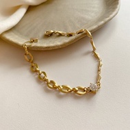 原點- 鋯石 黃銅手鍊