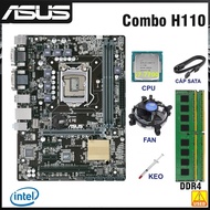 Combo Mainboard H110 + cpu i7 7700 + 16GB RAM + FAN + Thermal paste - Welding machine disassembled p