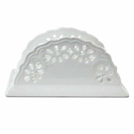 Ceramic Lace Napkin Holder 5 3/s4" Anna Kim Saint James tissue Holder