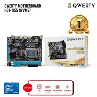 Qwerty Motherboard H61 LGA 1155 DDR3 With NVME