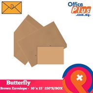 Butterfly Brown Envelope - 10″x 15″ 250’S/BOX