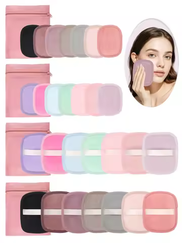 Makeup Remover Wipes + Cleaning Mesh Bag 7/14 Pieces, Reusable Makeup Remover Tools, Suitable for Al