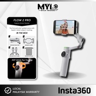 Insta360 Flow 2 | Flow 2 Pro - The AI Tracking Smartphone Gimbal Stabilizer Built-in Selfie Stick Tr