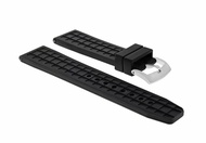 Ewatchparts 22MM RUBBER DIVER WATCH BAND STRAP COMPATIBLE WITH IWC AQUATIMER 2000 TOP GUN WATCH BLAC