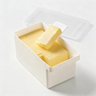 Plastic Butter Dish With Lid - Butter Crock with Spatula, Countertop Butter Dispenser for Kitchen