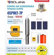 Paket Submersible Pump Pompa Celup Tenaga Surya Solana 900Watt + Controller + 3Pcs Panel Surya 300WP