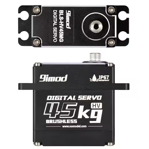 9imod Waterproof Brushless Coreless Servo 50KG 45KG 35KG 25KG Metal Gear Digital Servo for RC Model