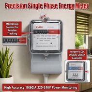 Single Phase Electric Energy Meter LCD Digital Display Electronic Kilowatt Hour Meter 220-240V