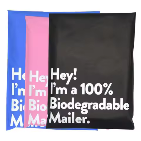 20Pcs/Lot New 100% D2W Biodegradable Courier Bag Clothing Package Express Bag Mailer Postal Bag Wate