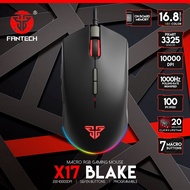FANTECH X17 BLAKE Professional Wired Gaming Mouse Adjustable 10000 DPI 7 Button Macro Ergonomic Mous