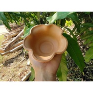 Flower-Shaped Polished Clay Cup 5 Ice Cream Cups