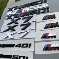 New BMW X7 Wordmark Modified x7m50i Rear Tail Logo Car Logo xdrive40i Displacement Logo Black Logo S