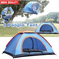 Camping Tent Set 8/6/4/2 Person Outdoor Quick Opening Tent Waterproof Anti-Mosquito Camping Tent Ran
