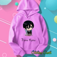 Chibi Mikasa Ackerman Anime Attack On Titan 167 Girls' Hoodie Jacket - Chibies Cloth