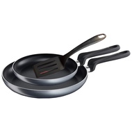 Tefal Power Gray Nonstick Frying Pan 3P Dishwasher Oven Safe No PFOA Thermo-Spot Heat Indicator Gray