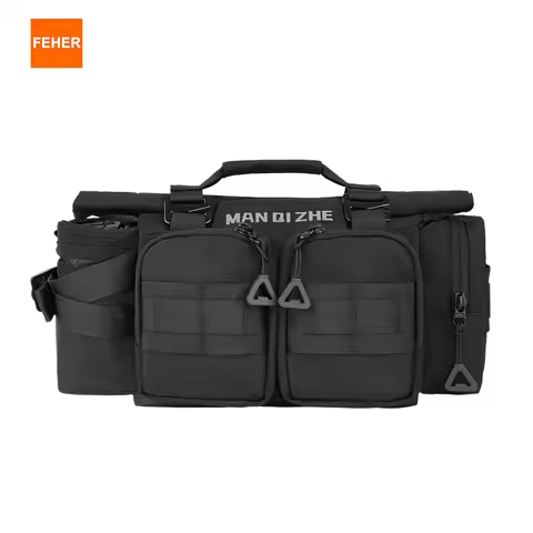 FEHER Motorcycle Waist Bag Unisex MQZ Series, Square Fully Waterproof, Multi-functional Bag for Ridi