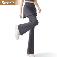 [B&B Sports] Plain Yoga Skirt Pants 9149 | Flarepants 2in1 Sport Pants Cutbray | Women's Skirt Leggi