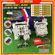 LEO COMBO HEAD BLOCK LC135 60MM/62MM/63MM/65MM HEAD 19/22MM 20/23MM 22/25MM Y15 LC5S V8