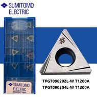 เม็ดมีด Inserts T09 เม็ดเบา มุม 02 04 TPGT090202L-W T1200A TPGT090204L-W T1200A