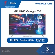 Haier 85" HQLED 4K Google Smart TV (120Hz) / HDR / Dolby Atmos & Dolby Vision / ALLM / Haismart - H8
